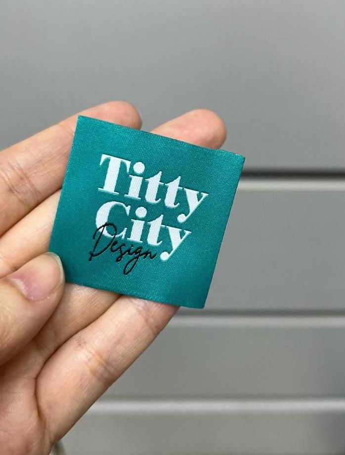 End Fold Woven Labels